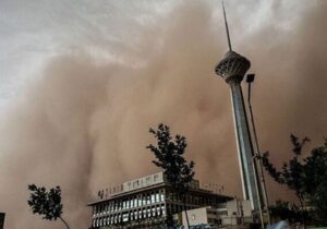 احتمال طوفان گرد و خاک در تهران| افت دما تا ۸ درجه