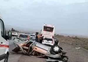 جزئیات حادثه مرگبار در قزوین/ واژگونی ماکسیما جان راننده سهلانگارش را گرفت