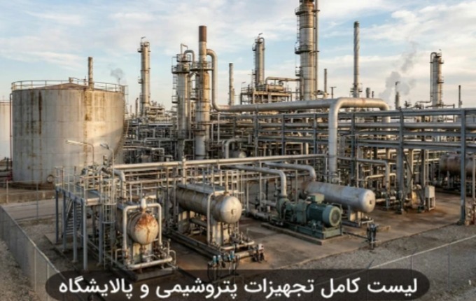 لیست کامل انواع تجهیزات پتروشیمی و پالایشگاه 