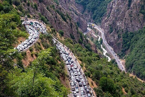 ترافیک سنگین در چالوس و آزادراه تهران-شمال