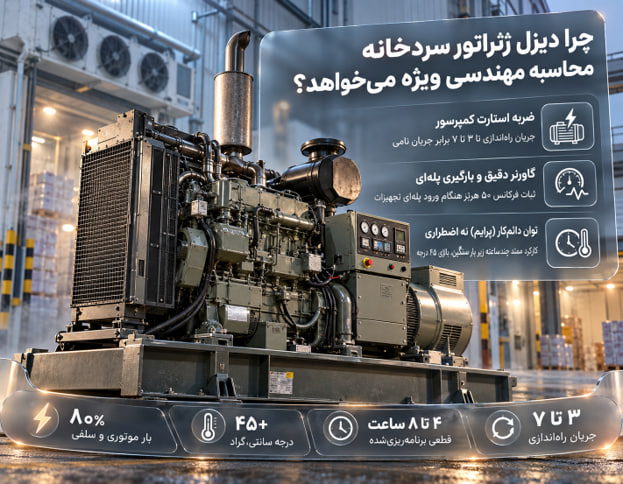 بهترین دیزل ژنراتور برای سردخانه ها انتخاب دیزل ژنراتور برای سردخانه